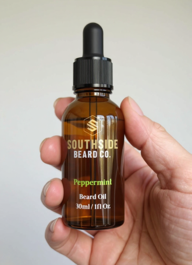 Peppermint Beard Oil | 30ml | Invigorating & Icy | Lightweight | Eradicate Beard Itch