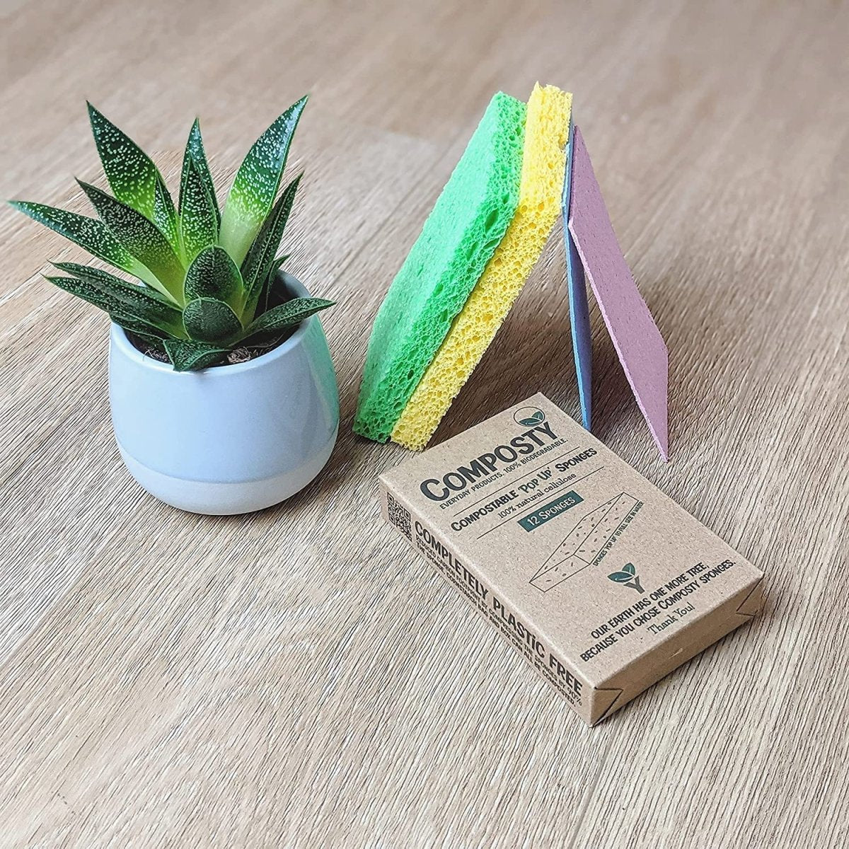 Jumbo ‘Pop-Up’ Eco Sponges – Large Size  – 3 Pack